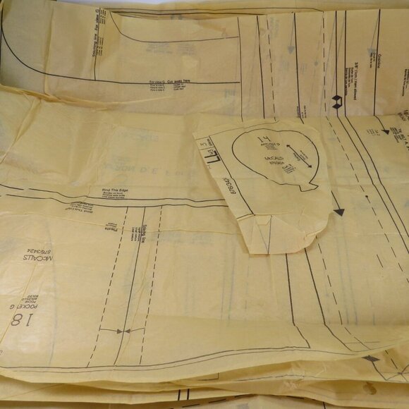 McCalls 3424 Sewing Pattern Apron & chief hat EASY complete - Picture 11 of 11